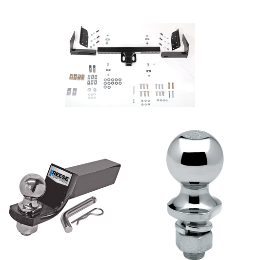 Fits 1984-1990 Ford Bronco II Trailer Hitch Tow PKG w/ Starter Kit Ball Mount w/ 2" Drop & 2" Ball + 1-7/8" Ball By Reese Towpower