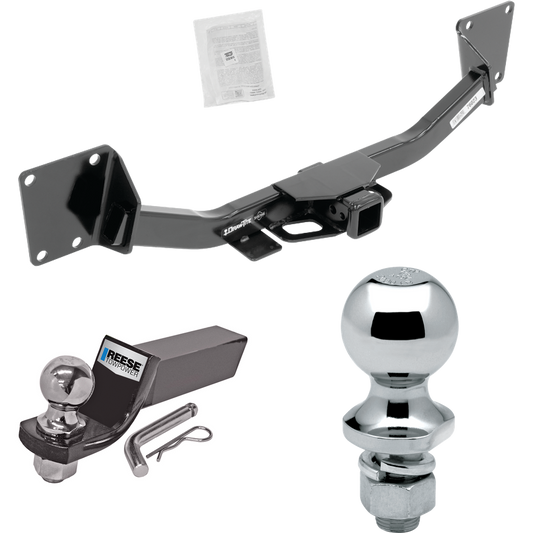 Fits 2019-2023 Chevrolet Blazer Trailer Hitch Tow PKG w/ Starter Kit Ball Mount w/ 2" Drop & 2" Ball + 1-7/8" Ball By Draw-Tite