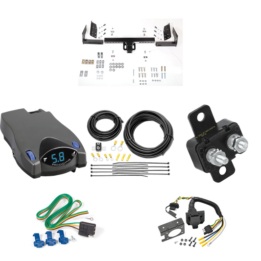 Fits 1983-1984 GMC S15 Trailer Hitch Tow PKG w/ Tekonsha Prodigy P2 Brake Control + 7-Way RV Wiring (For w/Standard Bed & Step Bumper Models) By Reese Towpower