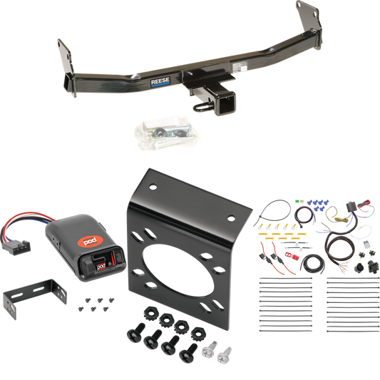 Fits 2007-2010 Jeep Compass Trailer Hitch Tow PKG w/ Pro Series POD Brake Control + 7-Way RV Wiring By Reese Towpower