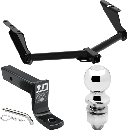 Fits 2020-2023 Jeep Gladiator Trailer Hitch Tow PKG w/ Ball Mount w/ 4" Drop + 2" Ball (Excludes: Rubicon Models) By Reese Towpower