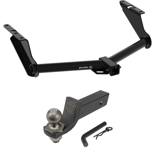 Fits 2020-2023 Jeep Gladiator Trailer Hitch Tow PKG + Interlock Tactical Starter Kit w/ 2" Drop & 2" Ball (Excludes: Rubicon Models) By Draw-Tite