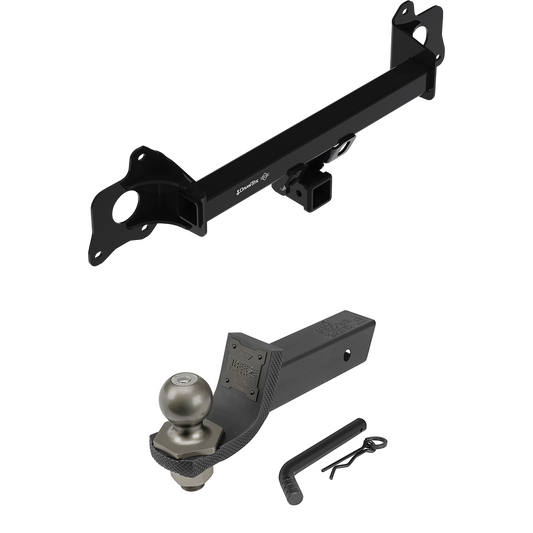 Fits 2020-2020 Tesla Y Trailer Hitch Tow PKG + Interlock Tactical Starter Kit w/ 2" Drop & 2" Ball By Draw-Tite