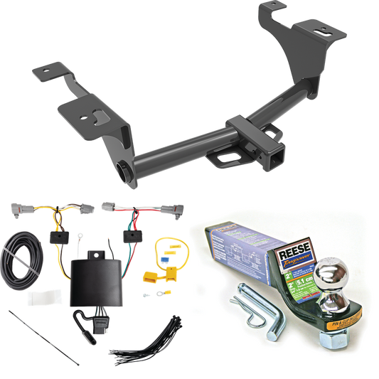 Fits 2020-2022 Subaru Legacy Trailer Hitch Tow PKG w/ 4-Flat Wiring + Starter Kit Ball Mount w/ 2" Drop & 1-7/8" Ball (For Sedan Models) By Reese Towpower