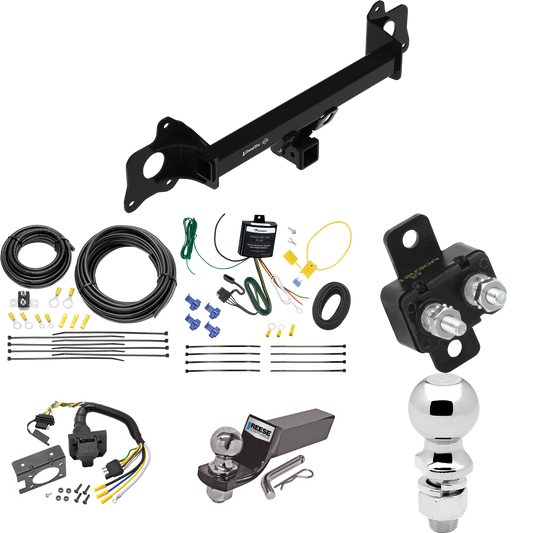 Fits 2020-2020 Tesla Y Trailer Hitch Tow PKG w/ 7-Way RV Wiring + 2" & 2-5/16" Ball + Drop Mount By Draw-Tite