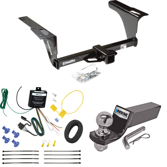 Fits 2010-2014 Subaru Legacy Trailer Hitch Tow PKG w/ 4-Flat Wiring + Starter Kit Ball Mount w/ 2" Drop & 2" Ball (For Sedan Models) By Draw-Tite