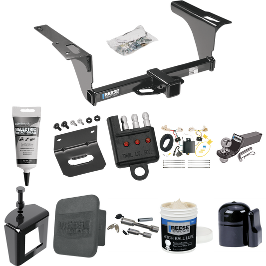 Fits 2015-2019 Subaru Legacy Trailer Hitch Tow PKG w/ 4-Flat Wiring + Starter Kit Ball Mount w/ 2" Drop & 2" Ball + 1-7/8" Ball + Wiring Bracket + Dual Hitch & Coupler Locks + Hitch Cover + Wiring Tester + Ball Lube + Electric Grease + Ball Wrench +