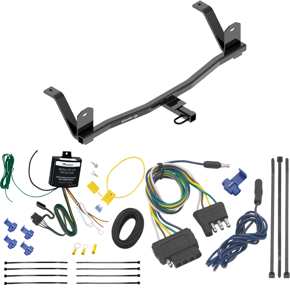 Fits 2017-2021 Chevrolet Bolt EV Trailer Hitch Tow PKG w/ 5-Flat Wiring Harness By Draw-Tite