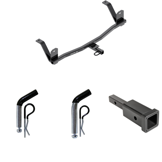 Se adapta al paquete de enganche de remolque Chevrolet Bolt EV 2017-2021 con adaptador de enganche, receptor de 1-1/4" a 2" + pasador y clip de 1/2" + pasador y clip de 5/8" de Draw-Tite