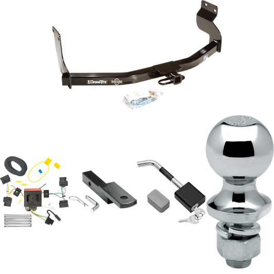 Se adapta al paquete de enganche de remolque Ford Escape 2008-2012 con arnés de cableado de 4 planos + barra de tracción + bola de 1-7/8" + bloqueo de enganche de Draw-Tite