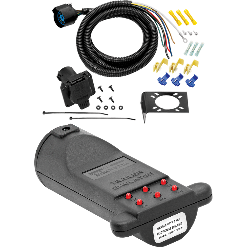 Fits 1968-1978 GMC K35 7-Way RV Wiring + 7-Way Tester and Trailer Emulator By Tow Ready