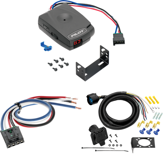 Fits 1973-1979 Ford F-100 7-Way RV Wiring + Pro Series Pilot Brake Control + Generic BC Wiring Adapter By Tow Ready