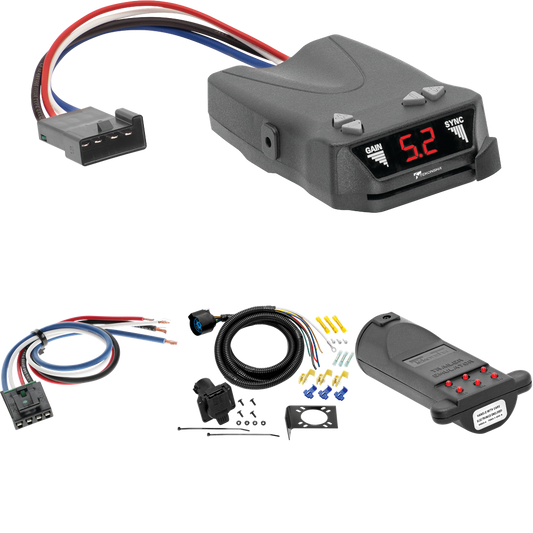 Fits 1988-1990 GMC C5000 7-Way RV Wiring + Tekonsha Brakeman IV Brake Control + Generic BC Wiring Adapter + 7-Way Tester and Trailer Emulator By Tow Ready