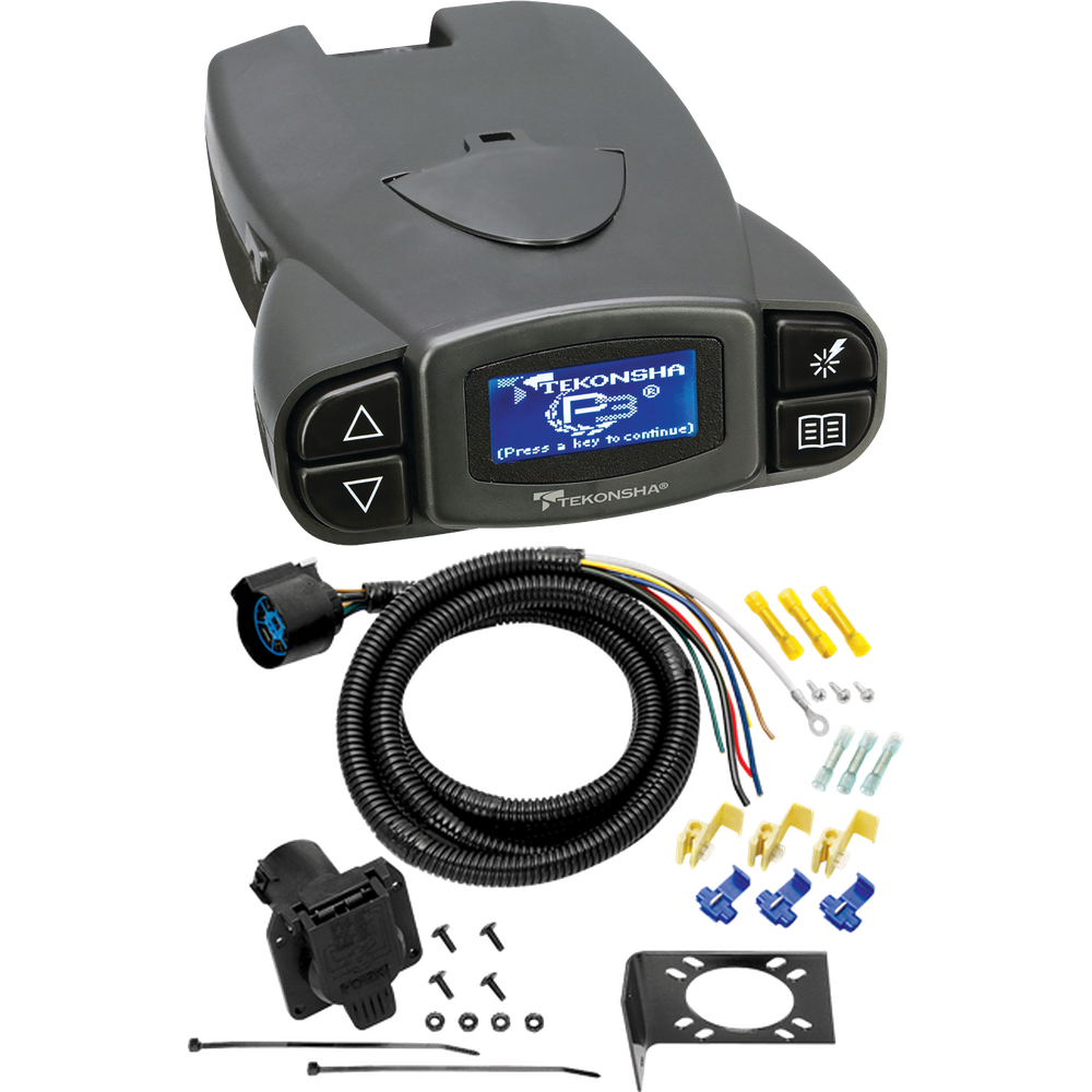 Fits 1968-1974 GMC K35 7-Way RV Wiring + Tekonsha Prodigy P3 Brake Control By Tow Ready