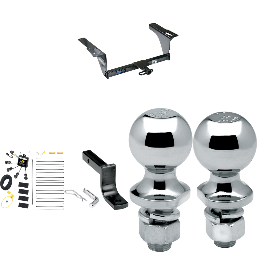 Fits 2010-2014 Subaru Legacy Trailer Hitch Tow PKG w/ 4-Flat Zero Contact "No Splice" Wiring Harness + Draw-Bar + 1-7/8" + 2" Ball (For Sedan Models) By Reese Towpower