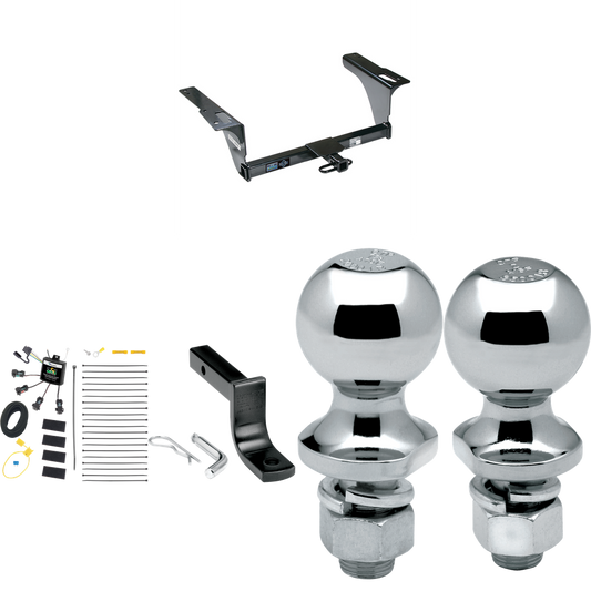 Fits 2010-2014 Subaru Legacy Trailer Hitch Tow PKG w/ 4-Flat Zero Contact "No Splice" Wiring Harness + Draw-Bar + 1-7/8" + 2" Ball (For Sedan Models) By Reese Towpower