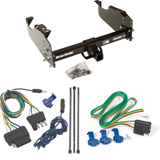 Fits 1985-1986 Chevrolet C10 Trailer Hitch Tow PKG w/ 5-Flat Wiring Harness (For w/34" Wide Frames Models) By Draw-Tite