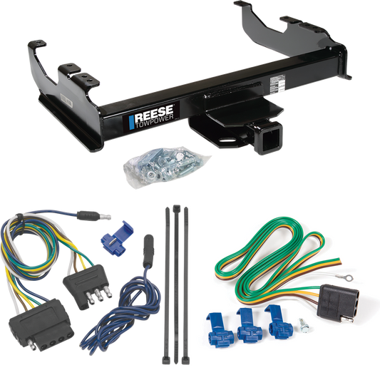 Fits 1963-1972 Chevrolet C10 Trailer Hitch Tow PKG w/ 5-Flat Wiring Harness By Reese Towpower