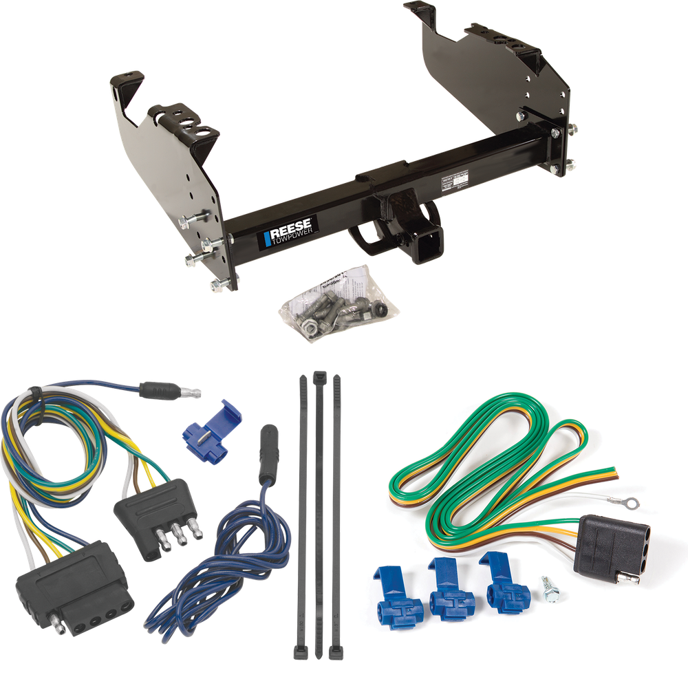 Fits 1963-1972 Chevrolet C30 Trailer Hitch Tow PKG w/ 5-Flat Wiring Harness By Reese Towpower