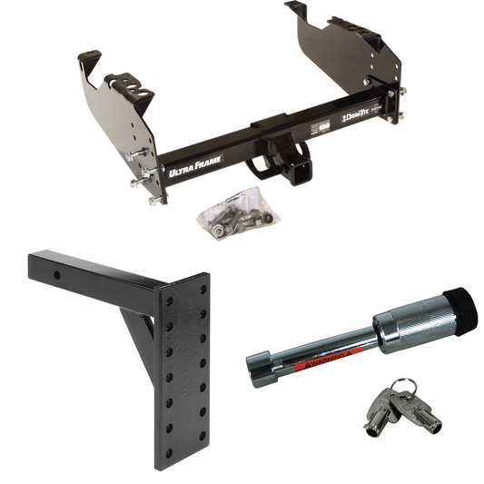 Fits 1967-1978 GMC C25 Trailer Hitch Tow PKG w/ 7 Hole Pintle Hook Mounting Plate + Hitch Lock By Draw-Tite