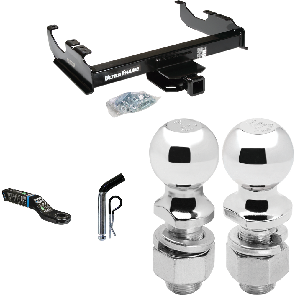 Fits 1967-1978 GMC C25 Trailer Hitch Tow PKG w/ Ball Mount w/ 2" Drop + Pin/Clip + 2" Ball + 2-5/16" Ball By Draw-Tite