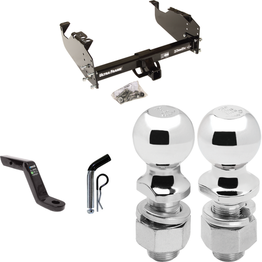 Se adapta al paquete de enganche de remolque serie GMC 2500 1963-1965 con soporte de bola con caída de 6" + pasador/clip + bola de 2" + bola de 2-5/16" de Draw-Tite