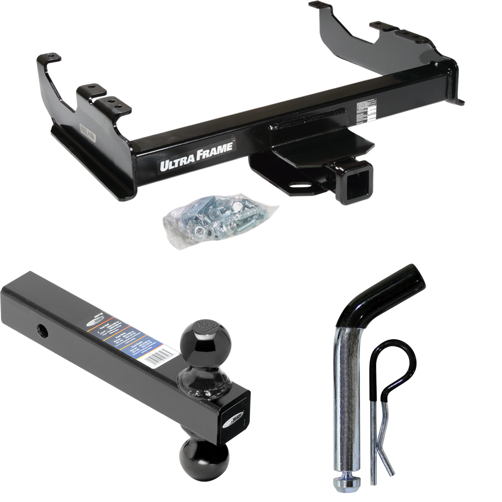 Fits 1963-1984 Chevrolet K10 Trailer Hitch Tow PKG w/ Dual Ball Ball Mount 2" & 2-5/16" Trailer Balls + Pin/Clip By Draw-Tite