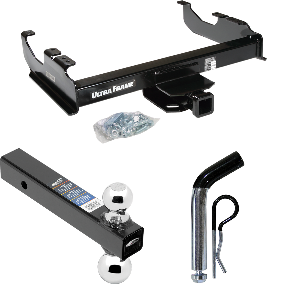 Fits 1979-1984 GMC K2500 Trailer Hitch Tow PKG w/ Dual Ball Ball Mount 2" & 2-5/16" Trailer Balls + Pin/Clip By Draw-Tite