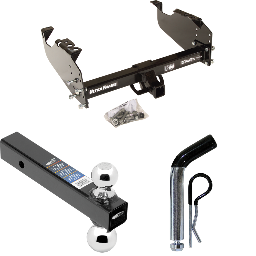 Fits 1968-1974 GMC K35 Trailer Hitch Tow PKG w/ Dual Ball Ball Mount 2" & 2-5/16" Trailer Balls + Pin/Clip By Draw-Tite