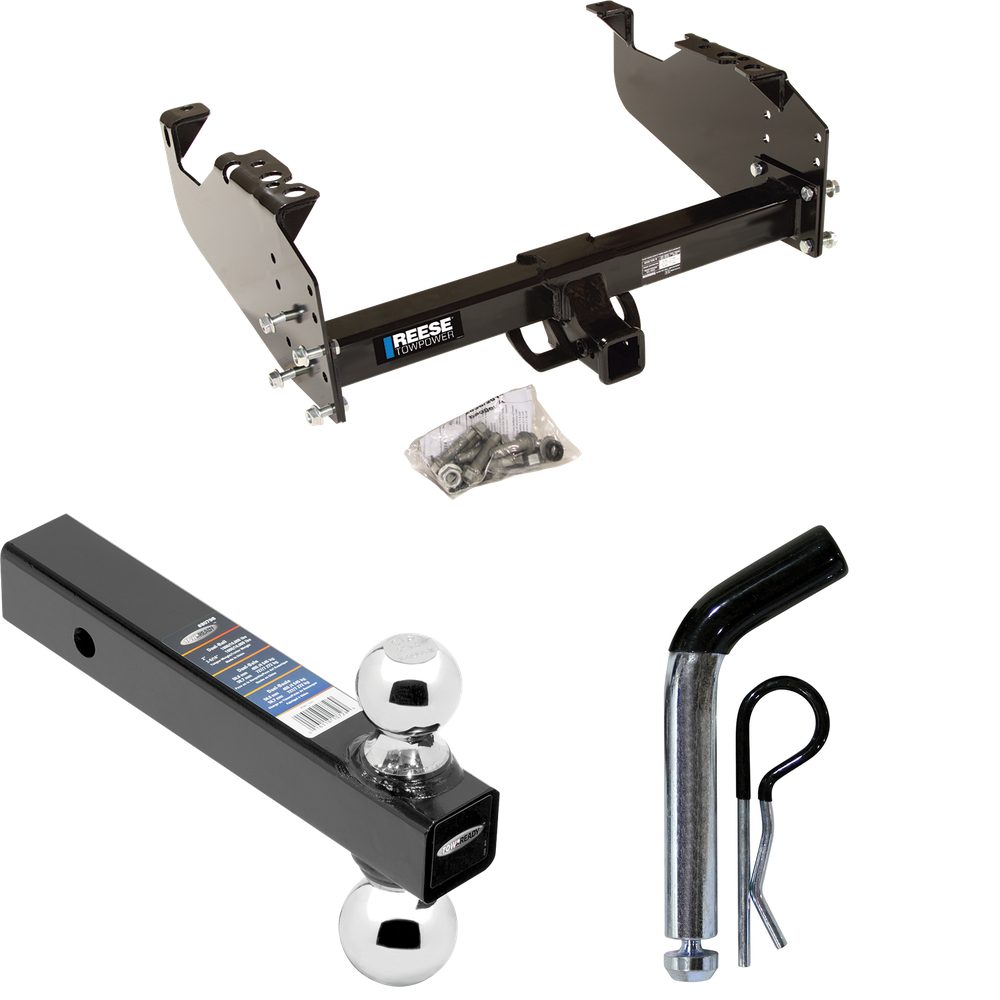 Fits 2008-2009 Sterling Truck Bullet 55 Trailer Hitch Tow PKG w/ Dual Ball Ball Mount 2" & 2-5/16" Trailer Balls + Pin/Clip (For w/34" Wide Frames Models) By Reese Towpower