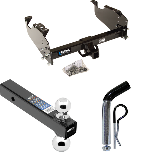 Fits 2008-2009 Sterling Truck Bullet 55 Trailer Hitch Tow PKG w/ Dual Ball Ball Mount 2" & 2-5/16" Trailer Balls + Pin/Clip (For w/34" Wide Frames Models) By Reese Towpower