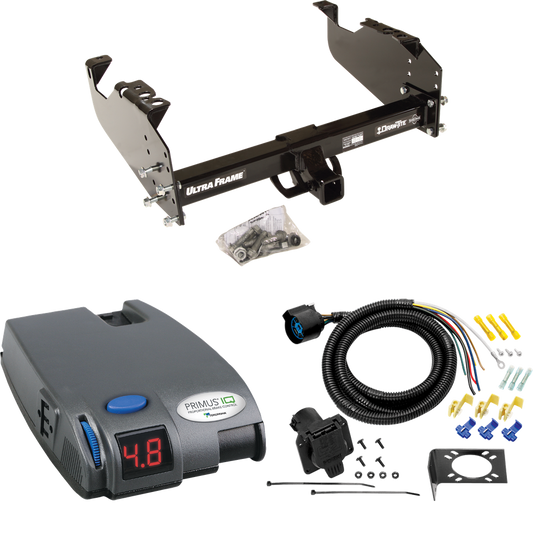 Fits 1967-1974 GMC C15/C1500 Trailer Hitch Tow PKG w/ Tekonsha Primus IQ Brake Control + 7-Way RV Wiring By Draw-Tite