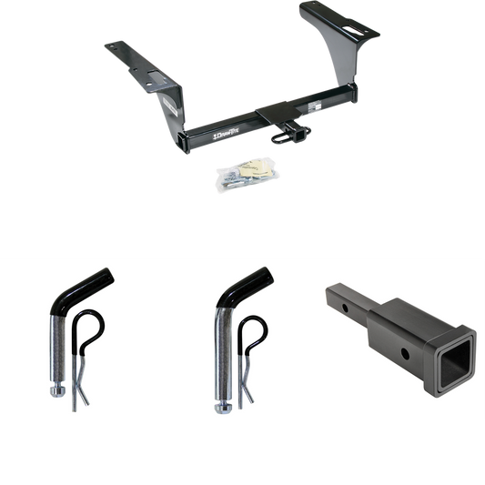 Fits 2010-2019 Subaru Legacy Trailer Hitch Tow PKG w/ Hitch Adapter 1-1/4" to 2" Receiver + 1/2" Pin & Clip + 5/8" Pin & Clip (For Sedan Models) By Draw-Tite