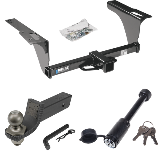 Fits 2010-2019 Subaru Outback Trailer Hitch Tow PKG + Interlock Tactical Starter Kit w/ 2" Drop & 2" Ball + Tactical Dogbone Lock (For Wagon, Except Sport Models) By Reese Towpower