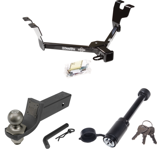 Se adapta al paquete de enganche para remolque Subaru Legacy 2005-2007 + kit de inicio táctico Interlock con caída de 2" y bola de 2" + bloqueo táctico Dogbone (para sedán, excepto modelos Outback) de Draw-Tite