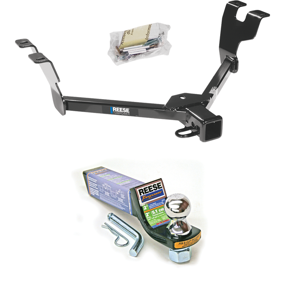 Fits 2005-2007 Subaru Outback Trailer Hitch Tow PKG w/ Starter Kit Ball Mount w/ 2" Drop & 1-7/8" Ball (For Sedan, Except Sport Models) By Reese Towpower