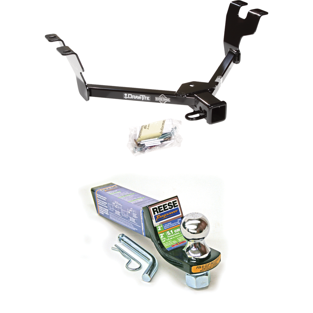 Fits 2005-2007 Subaru Legacy Trailer Hitch Tow PKG w/ Starter Kit Ball Mount w/ 2" Drop & 1-7/8" Ball (For Sedan, Except Outback Models) By Draw-Tite