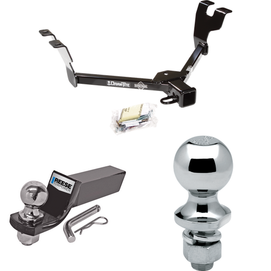 Fits 2005-2007 Subaru Legacy Trailer Hitch Tow PKG w/ Starter Kit Ball Mount w/ 2" Drop & 2" Ball + 1-7/8" Ball (For Sedan, Except Outback Models) By Draw-Tite