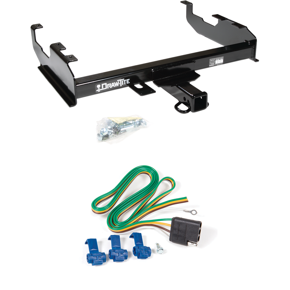 Fits 1969-1970 International 1000D Trailer Hitch Tow PKG w/ 4-Flat Wiring Harness By Draw-Tite