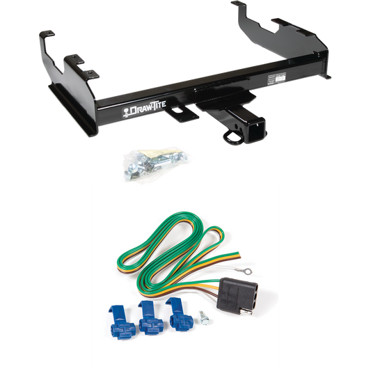 Fits 1969-1970 International 1000D Trailer Hitch Tow PKG w/ 4-Flat Wiring Harness By Draw-Tite