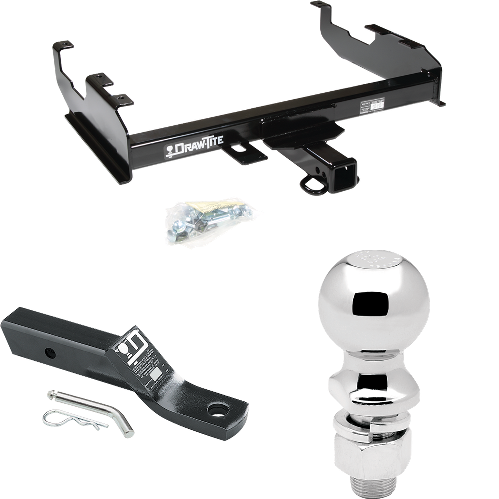 Fits 1971-1973 International 1210 Trailer Hitch Tow PKG w/ Ball Mount w/ 2" Drop + 2-5/16" Ball By Draw-Tite