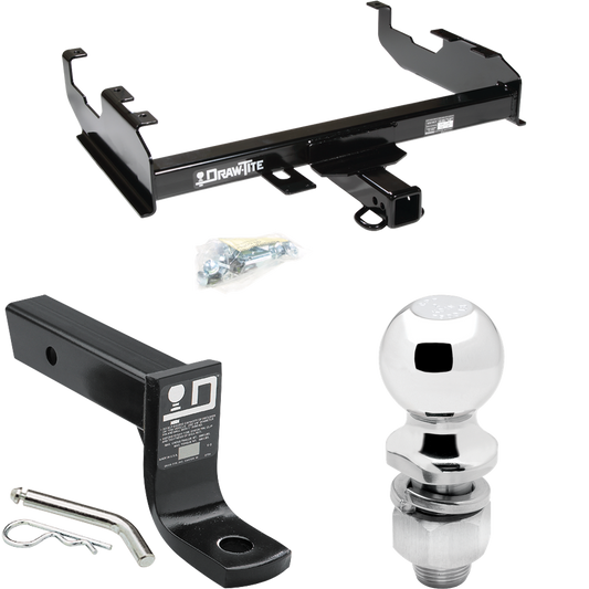 Fits 1971-1973 International 1010 Trailer Hitch Tow PKG w/ Ball Mount w/ 4" Drop + 2" Ball By Draw-Tite