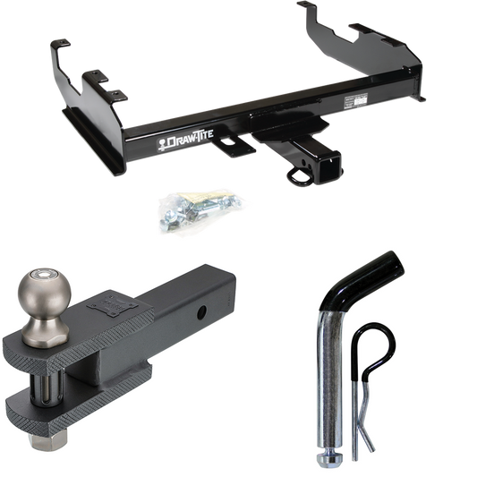 Fits 1971-1973 International 1310 Trailer Hitch Tow PKG w/ Clevis Hitch Ball Mount w/ 2" Ball + Pin/Clip By Draw-Tite