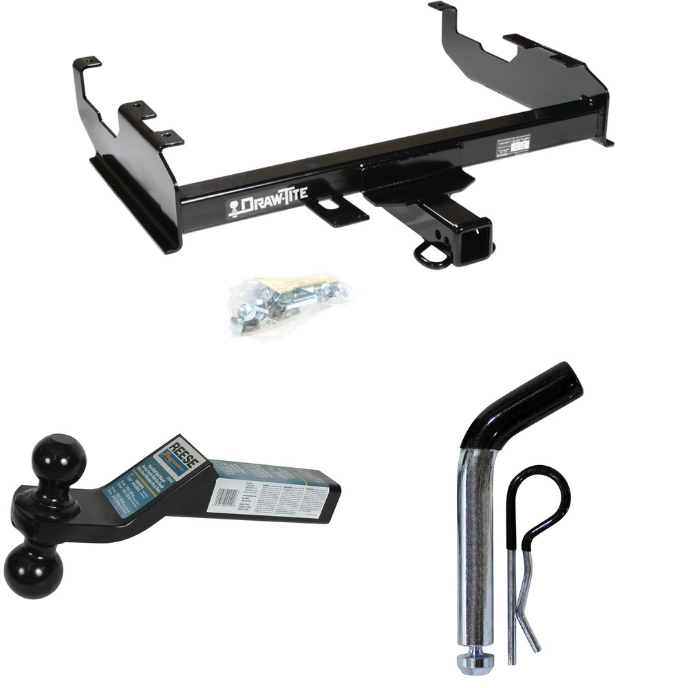 Fits 1971-1973 International 1010 Trailer Hitch Tow PKG w/ Dual Ball Ball Mount 2" & 2-5/16" Trailer Balls + Pin/Clip By Draw-Tite