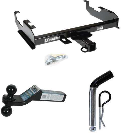 Fits 1971-1973 International 1010 Trailer Hitch Tow PKG w/ Dual Ball Ball Mount 2" & 2-5/16" Trailer Balls + Pin/Clip By Draw-Tite