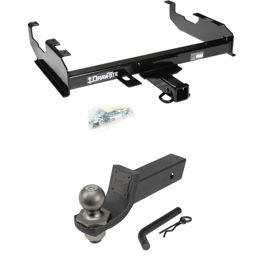 Fits 1971-1973 International 1110 Trailer Hitch Tow PKG + Interlock Tactical Starter Kit w/ 2" Drop & 2" Ball By Draw-Tite