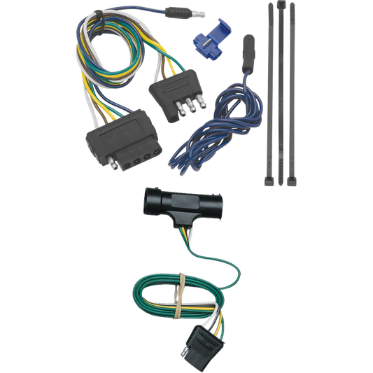 Fits 1973-1984 Chevrolet K10 Vehicle End Wiring Harness 5-Way Flat (For w/8' Bed Models) By Tekonsha