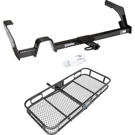 Fits 2000-2004 Subaru Legacy Trailer Hitch Tow PKG w/ 48" x 20" Cargo Carrier Rack (For Wagon, Except Outback Models) By Reese Towpower