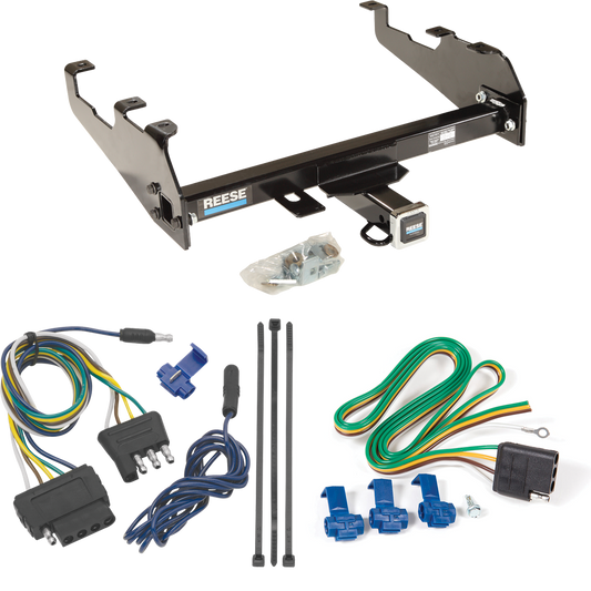 Fits 1963-1979 Ford F-250 Trailer Hitch Tow PKG w/ 5-Flat Wiring Harness (For w/Deep Drop Bumper Models) By Reese Towpower