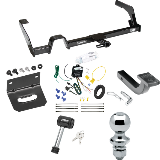 Fits 2000-2004 Subaru Legacy Trailer Hitch Tow PKG w/ 4-Flat Wiring Harness + Draw-Bar + 1-7/8" Ball + Wiring Bracket + Hitch Lock (For Sedan, Except Outback Models) By Reese Towpower